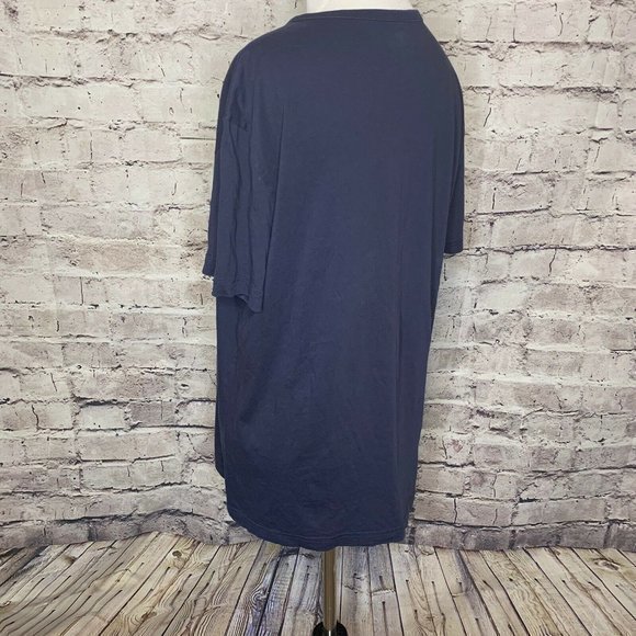 Men's Lacoste Navy Blue 1/4 Button Short Sleeve Sm - Picture 5 of 8